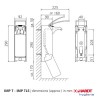Ophardt Desinfektionsmittelspender ingo-man IMP E A/K 1000ml mit kurzem Bedienhebel